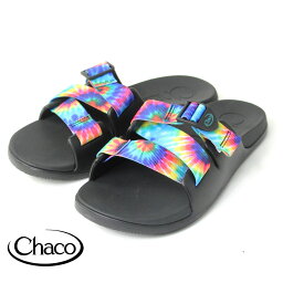 アウトドアブランド サンダル チャコ Chaco メンズ チロス スライド DARK TIE DYE　メンズ サンダル 26.0cm 27.0cm 28.0cm アウトドア キャンプ ファッション 春 夏 新作