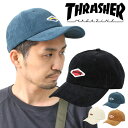 Xq XbV[ THRASHER DIAMOND WAPPEN CORDUROY DAD CAP Lbv Y fB[X