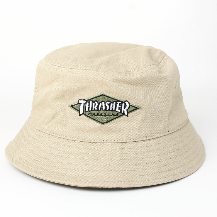 帽子 メンズ スラッシャー ハット THRASHER DIAMOND LOGO ツイルバケットハット 帽...