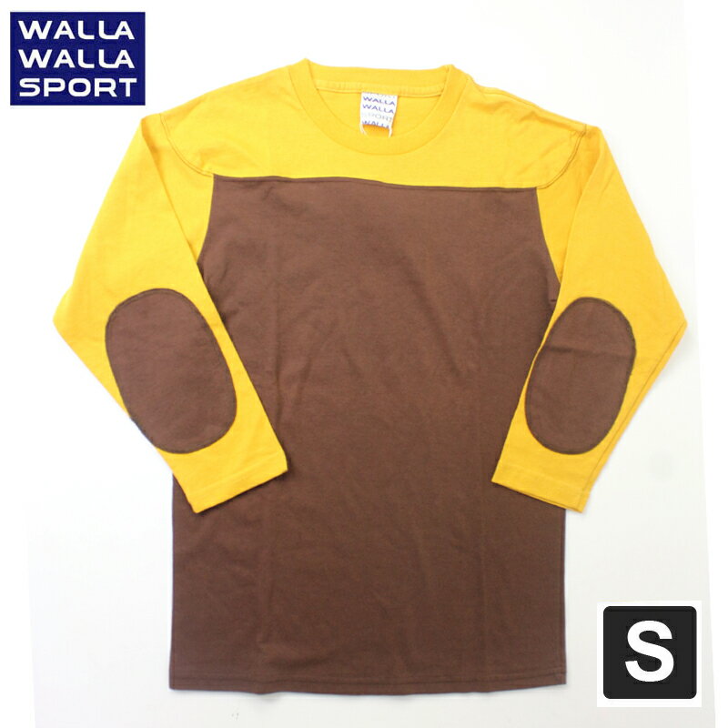 WALLA WALLA SPORT 3/4 フットボール TEE カットソー 七分袖 Sサイズ 返品交換不可