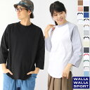 7分袖 tシャツ メンズ ワラワラスポーツ WALLA WALLA SPORT 3/4 BASEBALL TEE 030175 春 夏 春夏