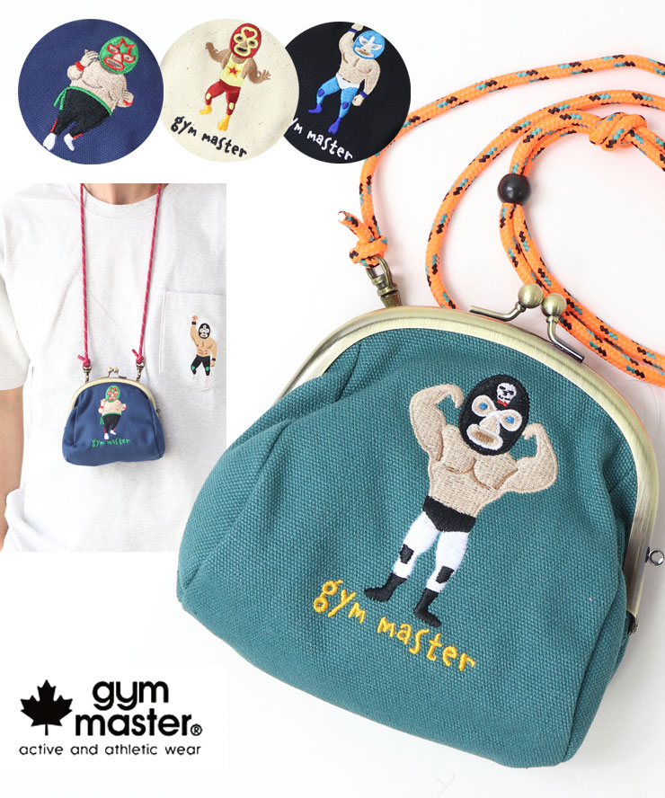 【送料無料】 gym master ジムマスター 覆面レスラー がま口財布 小銭入れ ショルダーバッグ G521798