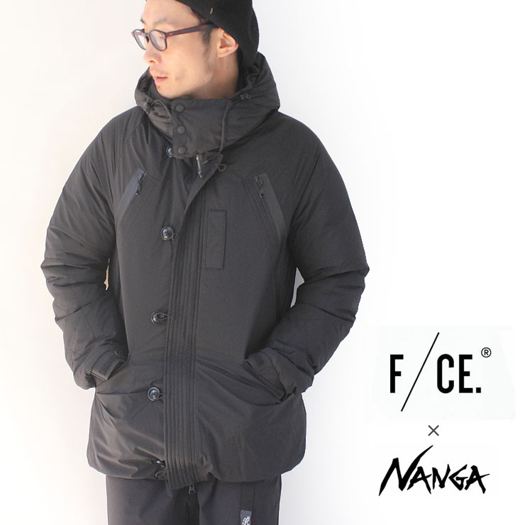 f/ce nanga ダウンジャケット メンズ カジュアル アウター エフシーイー F/CE. × NANGA ナンガ N3B TYPE A JACKET N3-B ダウン ジャケット 秋 冬 秋冬 黒 ブラック M/Lサイズ 日本製 軽量