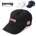 春物 帽子 メンズ 大きいサイズ スラッシャー キャップ THRASHER SK8 ROCK ツイルキャップ ローキャップ 帽子 19TH-C08 メンズ レデ...