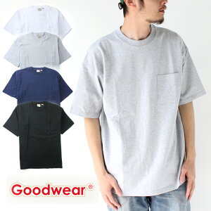 アウトドアブランド tシャツ メンズ レディース グッドウェア 半袖 tシャツ 大きいサイズ Goodwear ポケット付き BIG TEE　2W7-3505 メンズ カットソー アウトドア Tシャツ USAコットン キャンプ 服装 女子 春 夏 春夏