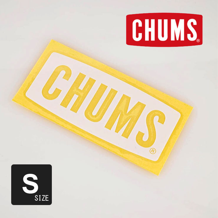 アウトドアブランド ステッカー CHUMS チャムス カッティングシート Sサイズ チャムスロゴ CH62-1484 ステッカー ワッペン スーツケース 車 かっこいい おしゃれ キャラクター ロゴ キャンプ フェス クーラーボックス