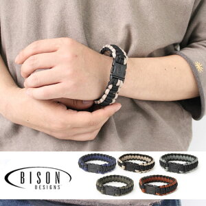 Bison Designs バイソンデザイン ブレスレット 19SR2 ET パラコードブレス サバイバルブレス フェス ファッション キャンプ アウトドア通販格安セール情報 楽天 通販