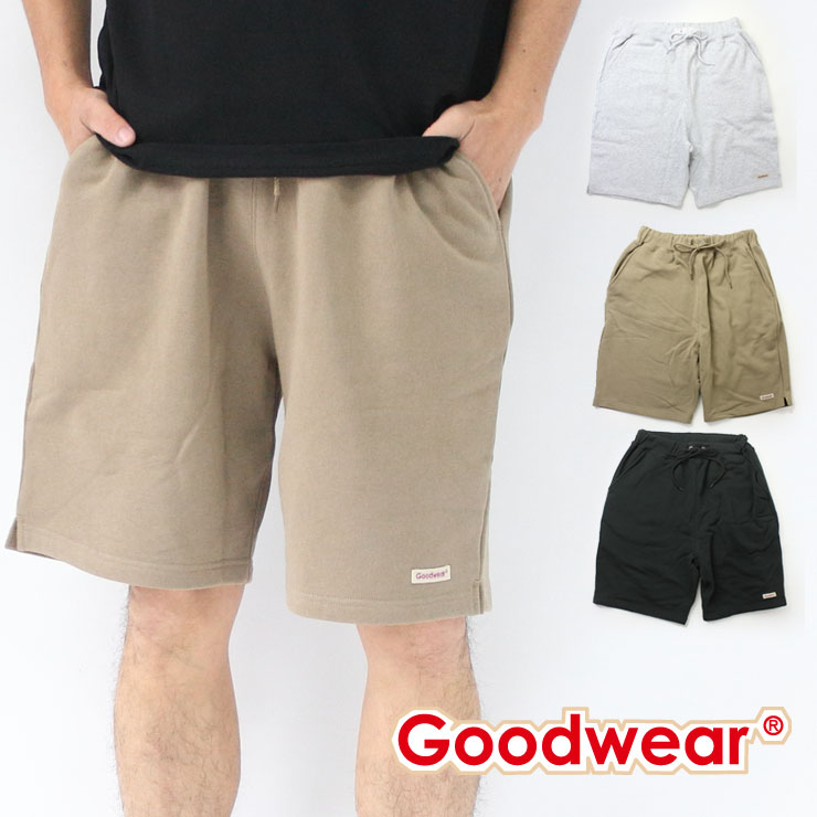 アウトドアブランド ショートパンツ メンズ 膝上 大きいサイズ グッドウェア Goodwear スウェット リブ ショーツ キャンプ 服装 ファッション 春 夏 春夏 夏用 キャンプパンツ