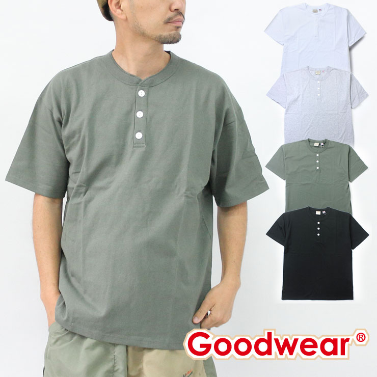 樂天商城 - Goodwear グッドウェア ヘンリーネック tシャツ メンズ 2W7-2522