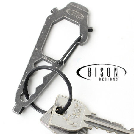 【あす楽】BISON DESIGNS バイソンデザイン KOOL TOOL KLIP-BIKER / カラビナ キーホルダー 栓抜き シンチ 定規 2014 新作 【メール便可】