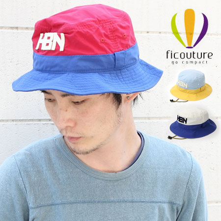 ハット サファリハット メンズ ブランド レディース FICOUTURE フィクチュール Packable Hat パッカブルハット 折りたたみ アウトドア 野外フェス 紫外線対策 UVケア 春夏 登山用品 登山 春 夏 キャンプ ファッション 返品交換不可