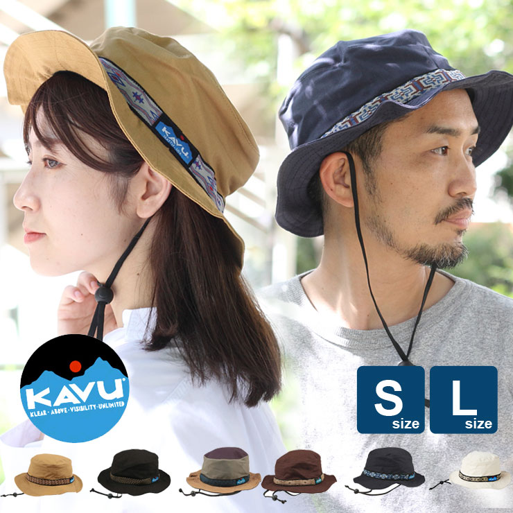 バケットハット メンズ 春夏 帽子 レディース カブー KAVU ハット ストラップ バケットハット 11863452 サファリハット 大きいサイズ uv キャンプ ファッション アウトドアブランド 春 夏