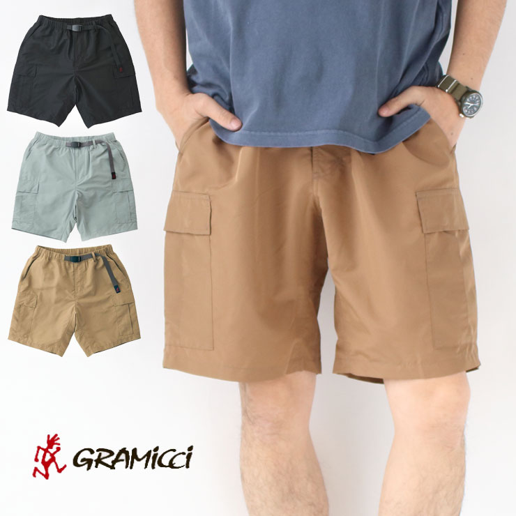 グラミチ パンツ メンズ ショートパンツ キャンプ 服 グラミチ SHELL CARGO SHRT G2SM-P026 ハーフパンツ 大きいサイズ GRAMICCI 服装 春 春夏 夏 大阪 取り扱い店