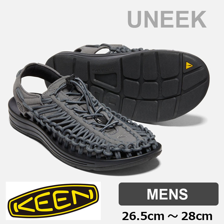 楽天PROTOCOLKEEN キーン UNEEK ユニーク サンダル メンズ Magnet/Black アウトドア シューズ キャンプ 正規品 アウトドア ファッション キャンプ 春 夏 大阪 取り扱い店