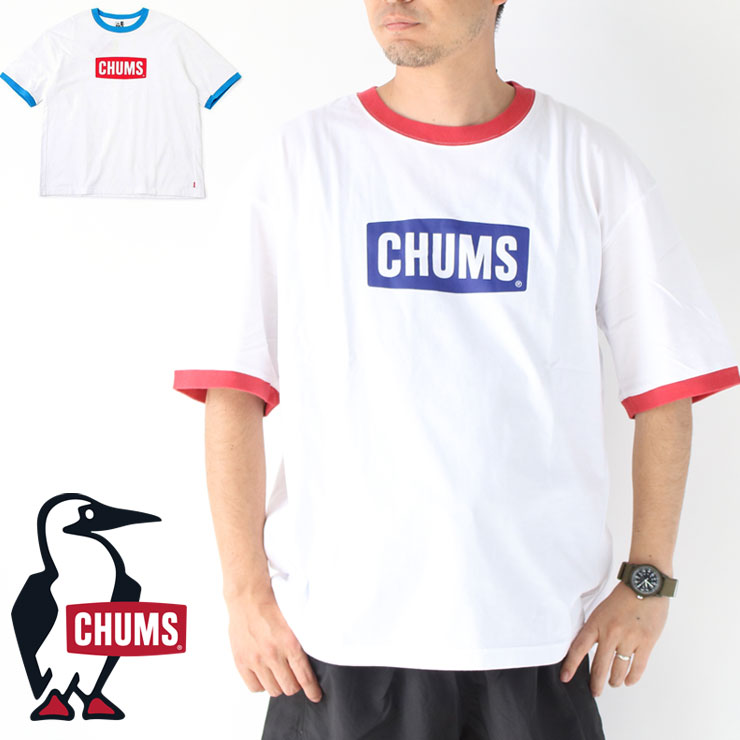 チャムス Tシャツ レディース チャムス Tシャツ 半袖 メンズ レディース CHUMS オーバーサイズドリンガーチャムスロゴTシャツ CH01-2179 リンガー Tシャツ 半袖 フェス キャンプ アウトドア ソロキャン フェス ファッション 春 夏 春夏 大阪 取り扱い店