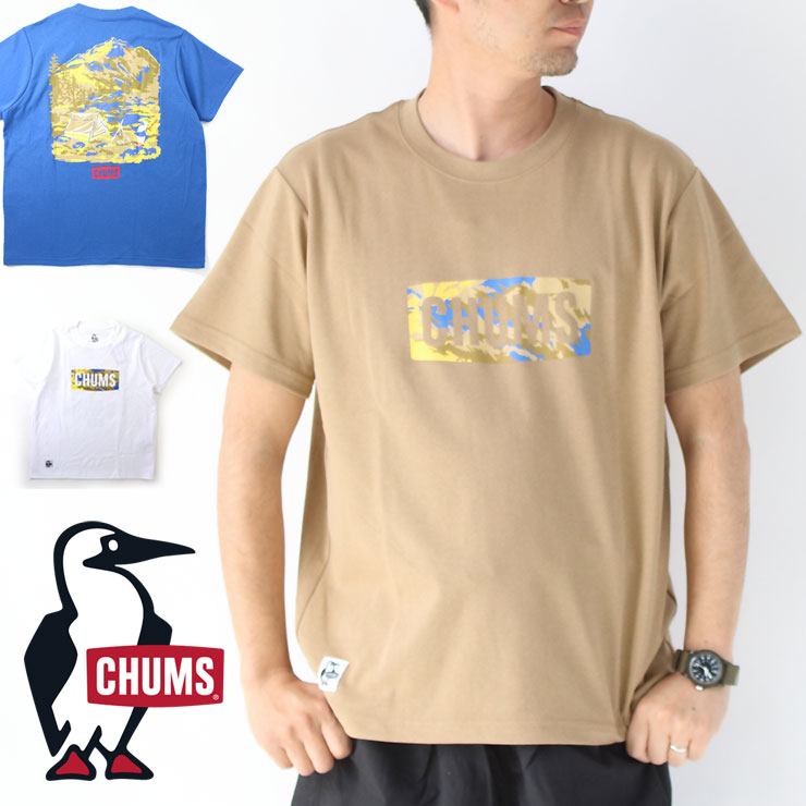 チャムス Tシャツ レディース チャムス Tシャツ 半袖 メンズ レディース CHUMS JOY ART tシャツ CH01-2189 半袖 フェス キャンプ アウトドア ソロキャン フェス ファッション 春 夏 春夏 大阪 取り扱い店