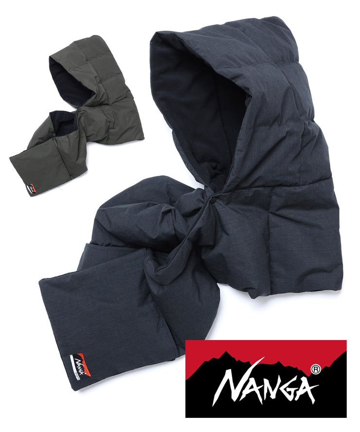 ナンガ × テンプラ NANGA × TEMPRA ヒノック ダウン マフラー NA2443-3C405-A フード付き マフラー メ..