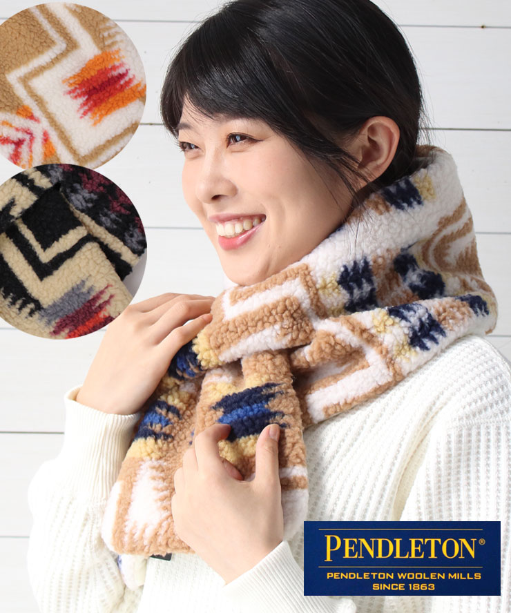 【1月20日12時開始タイムセール30％OFF】 マフラー ペンドルトン PENDLETON ボアマフラー PDT-000-243029 メンズ レディース 防寒 BOA MUFFLER メンズ レディース ボア ネイティブ柄 ファー 防寒 秋 冬 ギフト プレゼントのサムネイル
