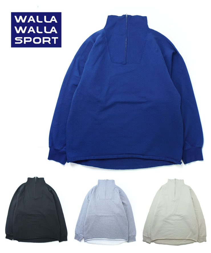 Rakuten - ワラワラスポーツ 公式 スウェット 13oz ハーフジップ プルオーバー WW030202 トレーナー メンズ 厚手 WALLA WALLA SPORT キャンプ 服装 ファッション 大阪 店舗 大阪?市