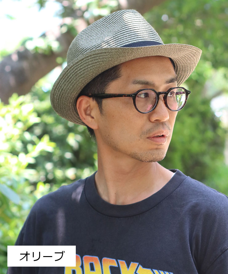 Regnuu 細編みポリブレード ハット 麦わら帽子 レディース メンズ 折りたたみ 春 ...