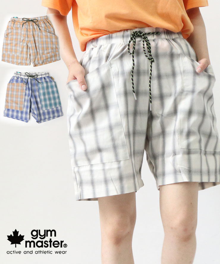 gym master ジムマスター オンブレチェック ガーデニングショーツ ジムマスター プロトコル 春夏 ショ..