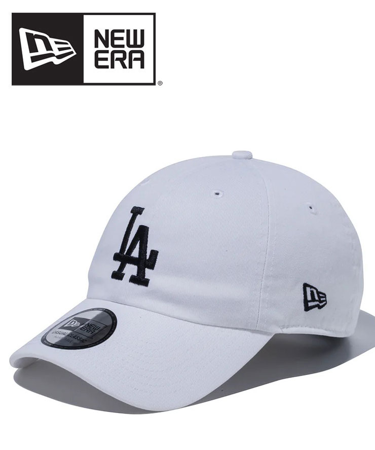 樂天商城 - ニューエラ NEW ERA カジュアルクラシック ロサンゼルス・ドジャース ホワイト × ブラック メンズ レディース キャップ 帽子 ベースボールキャップ 秋 冬 秋冬 14524773