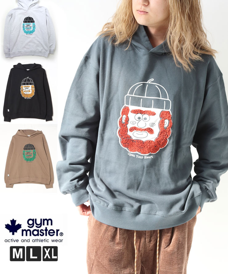 樂天商城 - gym master ジムマスター 10.3oz open your heart スウェットプルパーカー G621789 綿100% フード フーディー 秋 冬 秋冬 プロトコル