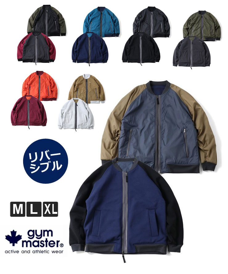 樂天商城 - gym master ジムマスター 12oz ヘビー裏起毛スウェットRVダブルジップジャケット G633701 メンズ レディース アウター ジャケット スウェット スタジャン 秋 冬 秋冬 プロトコル　返品交換不可