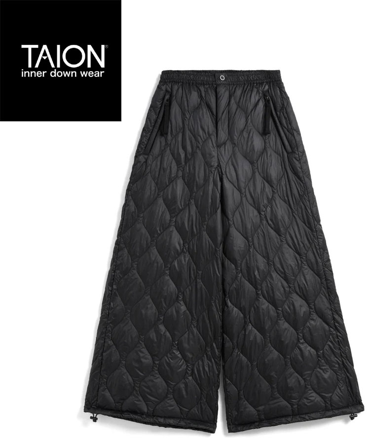 TAION タイオン ミリタリー スプリット ダウンスカート-ソフトシェル レディース スカート 防寒 秋 冬 秋冬 ダウン フェザー 防寒 軽量 TAION-...