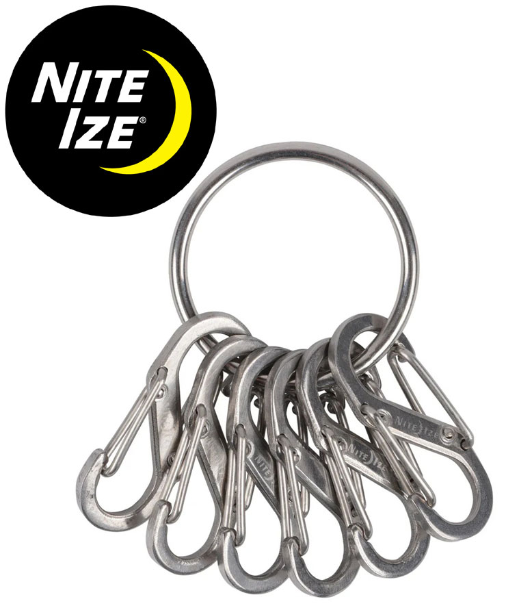 樂天商城 - NITEIZE ナイトアイズ キーリング スチール NI02626 キーホルダー カラビナ 便利 アウトドア