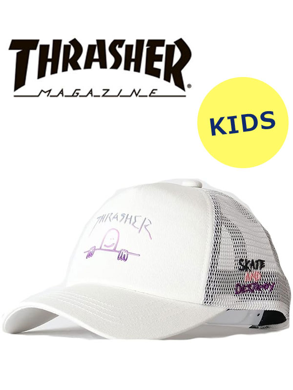 Rakuten - THRASHER スラッシャー キッズ GONZ ART CAP 23TH-C08K 帽子 子供用 人気 ブランド スケーター ストリート