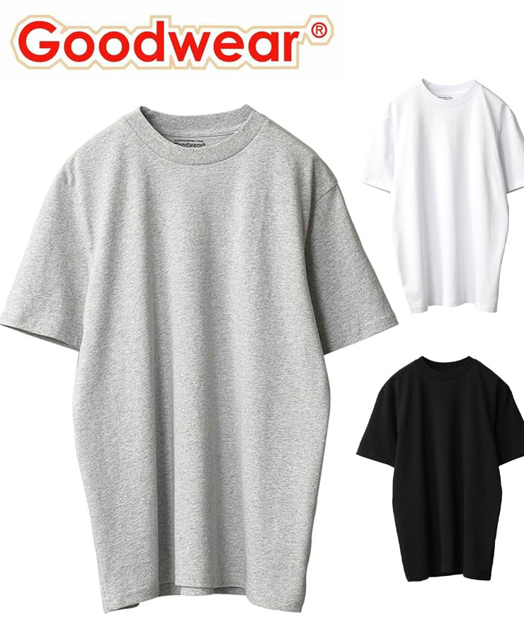 Rakuten - Tシャツ メンズ レディース 春夏 GOODWEAR グッドウェア 1パックTシャツ 2W7-65227 USAコットン 半袖 無地
