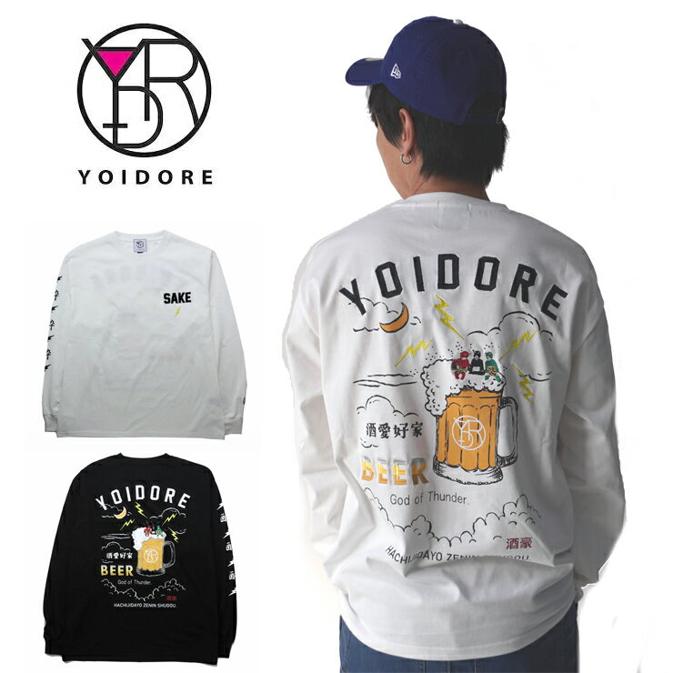 YOIDORE KAMINARISAMA ロングスリーブ Tee メンズ 816501 長袖 Tシャツ メンズ レディース 春 夏 春夏