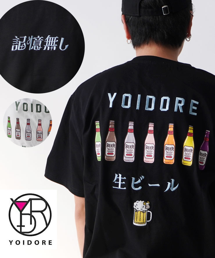 Tシャツ メンズ レディース 春夏 YOIDORE ヨイドレ キオクナシ Tシャツ 816510 半袖 プリントTシャツ コットン カジュアル