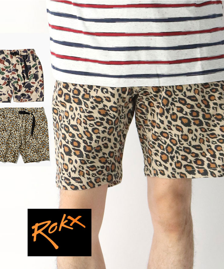 樂天商城 - ROKX ロックス ショートパンツ メンズ カモフラ 迷彩 ハーフパンツ ストレッチ 軽量 アウトドア クライミングパンツ RXMS193028