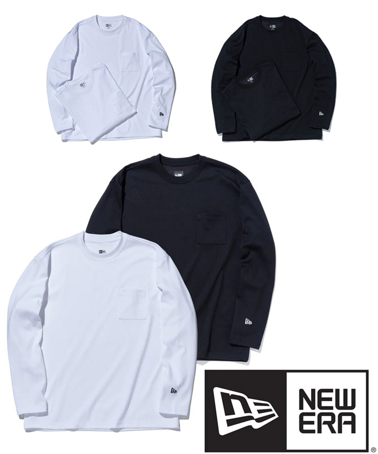 樂天商城 - ロンT メンズ 春夏 NEW ERA ニューエラ パフォーマンス長袖Tシャツ 2枚セット 13561865 14476602 14476603 ブラック ホワイト