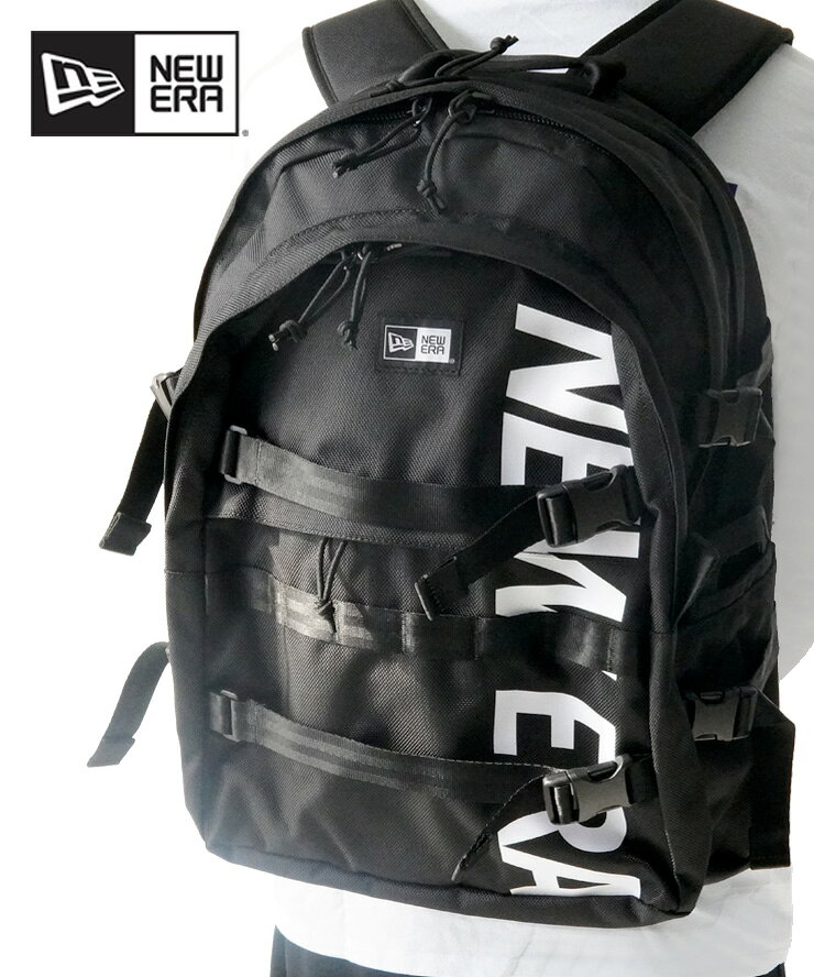 樂天商城 - NEW ERA ニューエラ キャリアパック 35l プリントロゴ ブラック × ホワイト 14521347 リュックサック バックパック メンズ レディース 春 夏 春夏 通勤 通学