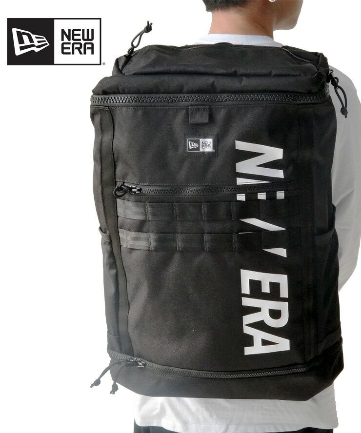 Rakuten - リュック メンズ レディース 春夏 NEW ERA ニューエラ ボックスパック ラージ 46L 14521368 ブラック バックパック 通勤 通学