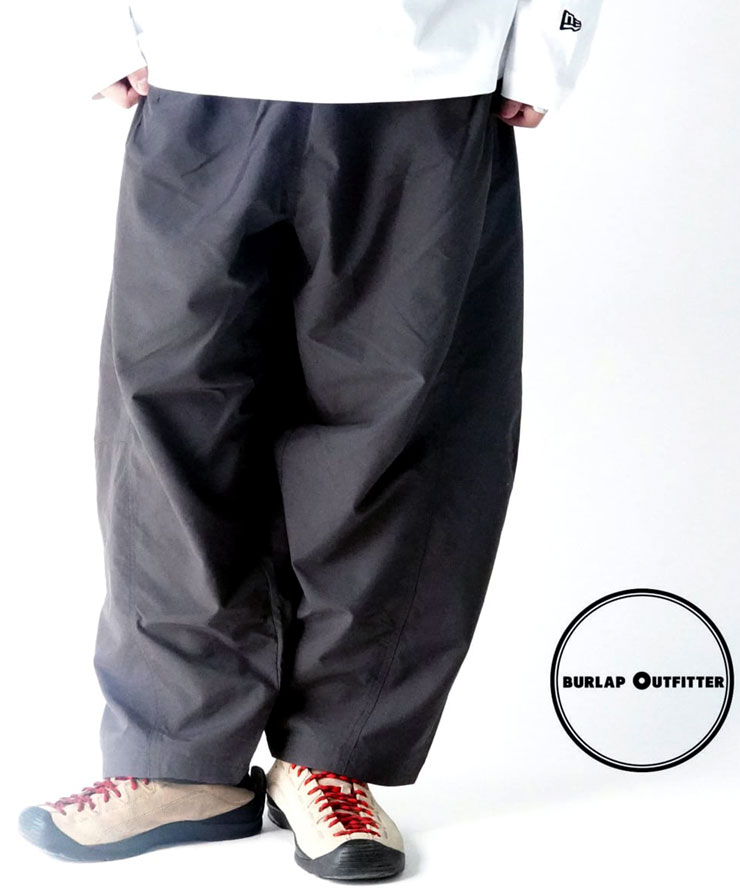 樂天商城 - BURLAP OUTFITTER バーラップアウトフィッター ISLAND PANTS アイランドパンツ サプレックスナイロン Black Raven BO060130 メンズ ボトムス ワイドパンツ 春 夏 春夏