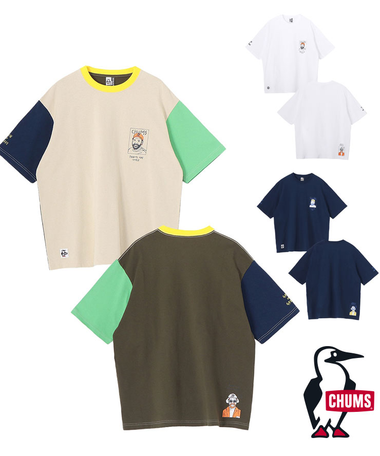 樂天商城 - Tシャツ メンズ レディース 春夏 CHUMS チャムスブラザーズTシャツ CH01-2747 半袖 オーバーサイズ コットン カジュアル