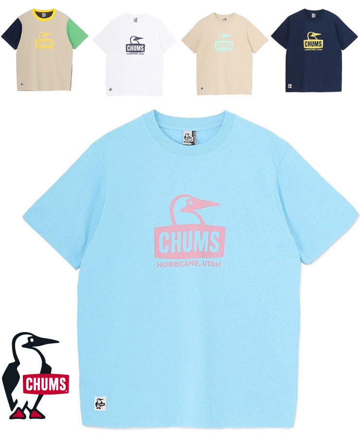 Rakuten - Tシャツ レディース 春夏 CHUMS チャムス ブービーフェイスTシャツ CH01-2736 半袖 コットン カットソー Lサイズ