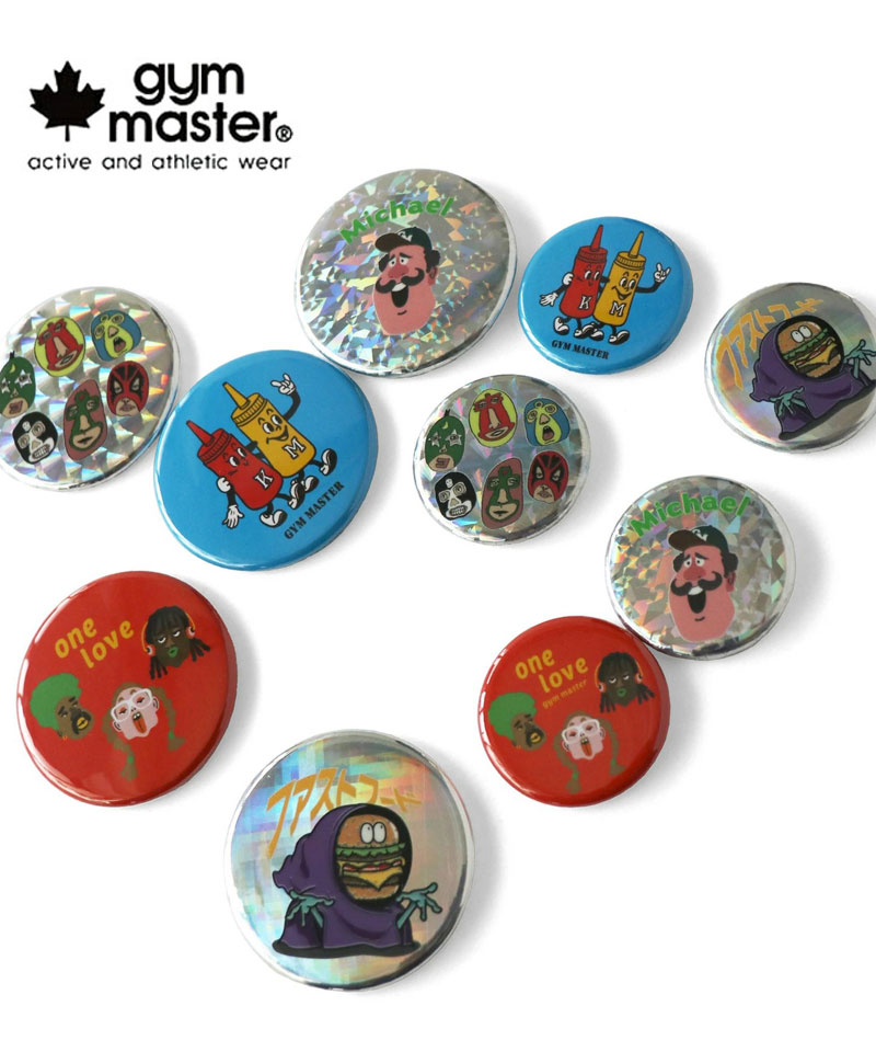 樂天商城 - gym master ジムマスター 缶バッジ 44mm G699691 ピンバッジ アクセサリー 新作 メンズ レディース