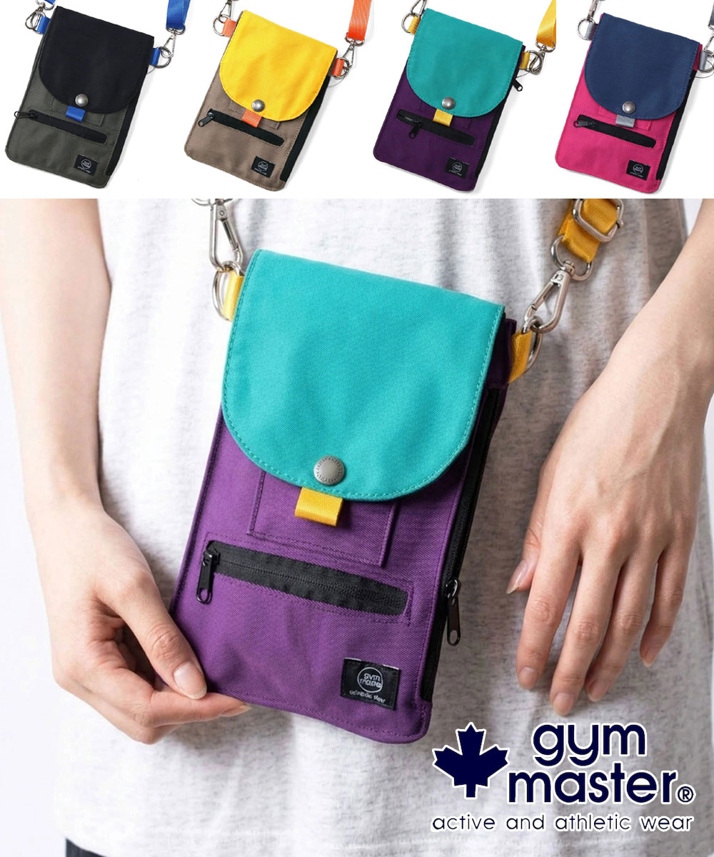乐天商城 - gym master ジムマスター フラップスマホショルダー G721798 スマホショルダー スマホポーチ スマホケース ミニショルダーバッグ お財布ショルダー アウトドア