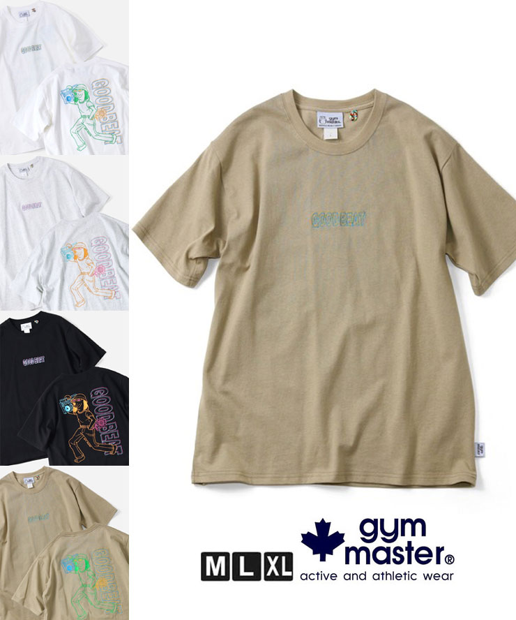 樂天商城 - gym master ジムマスター Tシャツ メンズ 半袖 7.4oz GOOD BEAT 刺繍Tee G721705 春夏 厚手 刺繍Tシャツ コットン カジュアル アウトドア 春 夏 新作