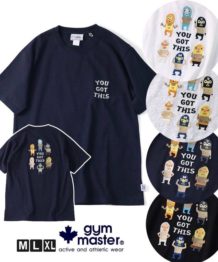 樂天商城 - gym master ジムマスター Tシャツ メンズ 半袖 7.4oz YOU GOT THIS 刺繍Tee G721707 春夏 厚手 刺繍Tシャツ コットン カジュアル アウトドア 春 夏 春夏 新作