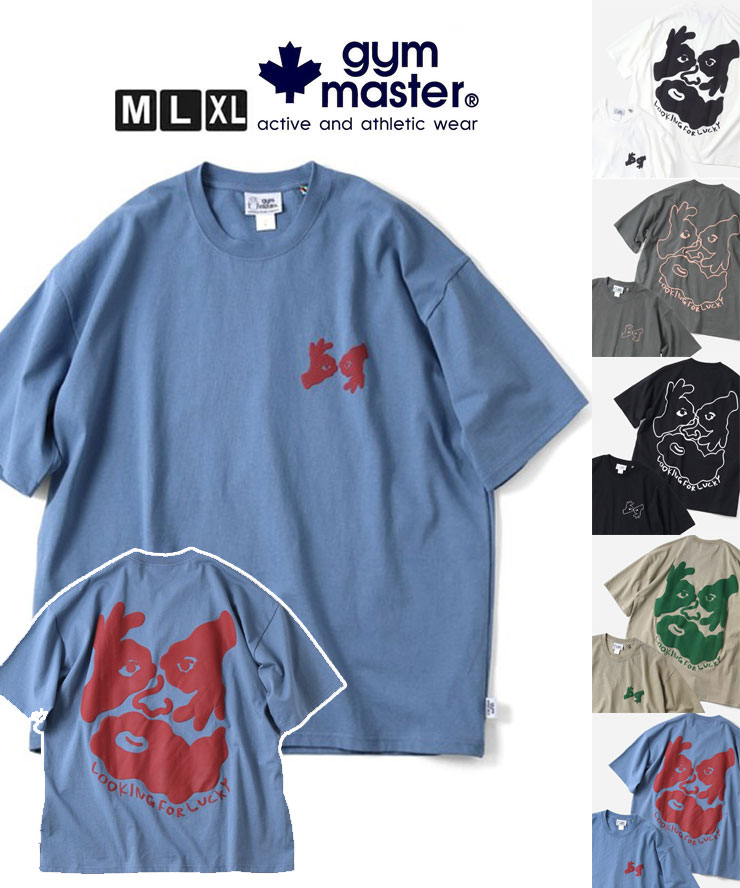 樂天商城 - gym master ジムマスター Tシャツ メンズ 半袖 7.4oz LOOKING FOR LUCKY ビッグTee G721708 ビッグTシャツ オーバーサイズ 厚手 プリントTシャツ カジュアル メンズ 半袖 春 夏 春夏 新作