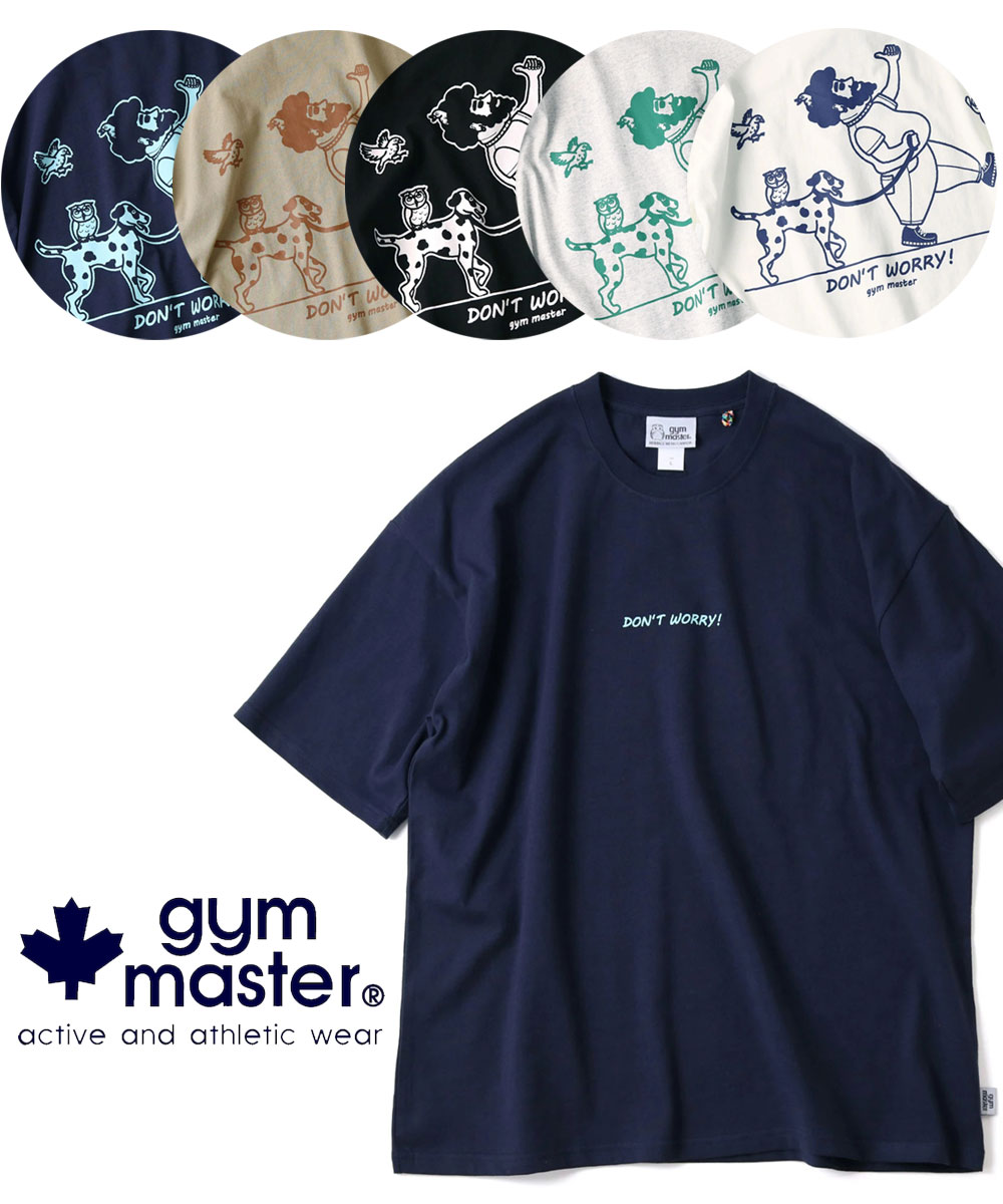 乐天商城 - gym master ジムマスター 7.4oz Don't worry! ビッグTee G721709 半袖 Tシャツ ビッグTシャツ オーバーサイズ ヘビーウェイト コットン カジュアル アウトドア
