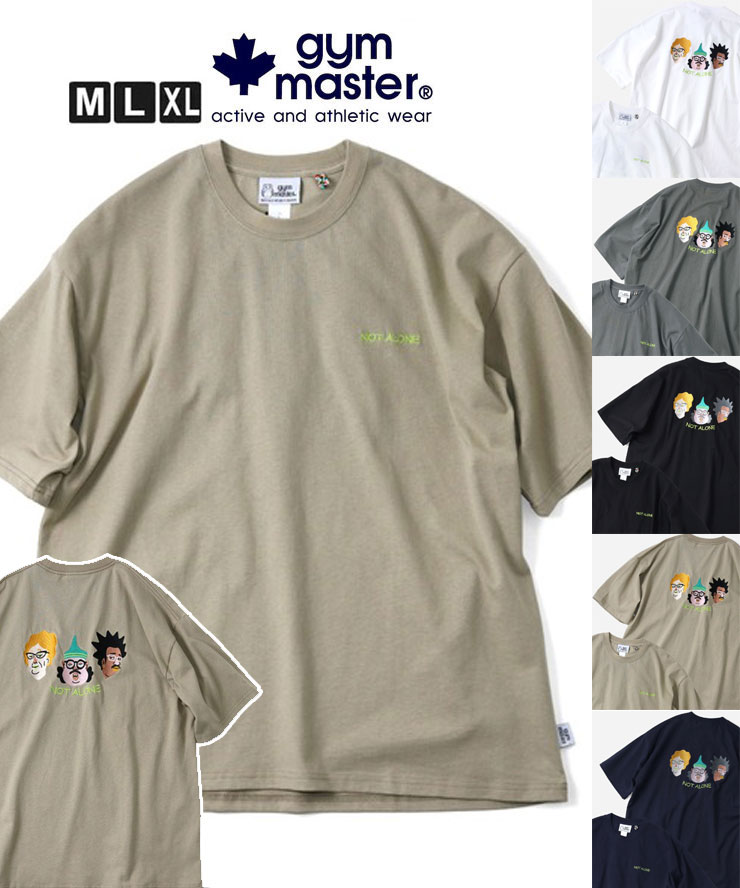 Rakuten - gym master ジムマスター Tシャツ メンズ 半袖 7.4oz NOT ALONE 刺繍ビッグTee G721711 春夏 ビッグTシャツ オーバーサイズ 厚手 刺繍Tシャツ カジュアル 春 夏 春夏 新作