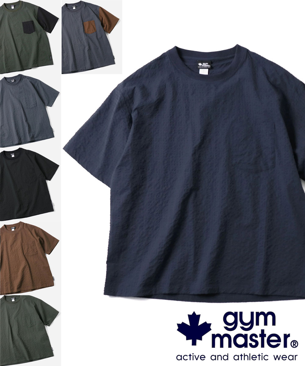 樂天商城 - gym master ジムマスター Tシャツ メンズ 半袖 UL-シアサッカー TEE G733721 春夏 吸水速乾 軽量 シアサッカー ドライTシャツ アウトドア