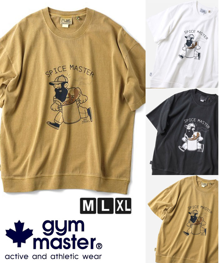 樂天商城 - gym master ジムマスター Tシャツ メンズ 半袖 6.2oz ピグメント SPICE MASTER ビッグTee G733783 オーバーサイズ プリントTシャツ ピグメント加工 カジュアル 春 夏 春夏 新作